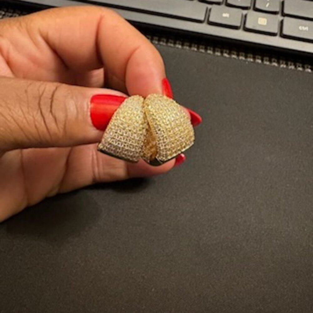 2pcs Luxury Cubic Zirconia Stud Earrings